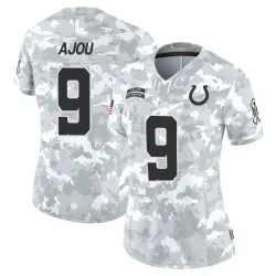 Women's Ajou Ajou Indianapolis Colts No.9 Limited 2024 Salute to Service Jersey - Arctic Camo