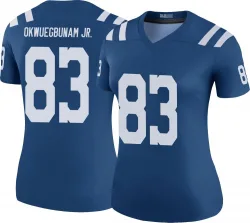 Women's Albert Okwuegbunam Jr. Indianapolis Colts No.83 Legend Color Rush Jersey - Royal