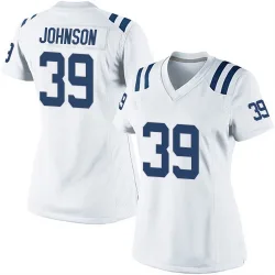 Women's Alex Johnson Indianapolis Colts No.39 Game Jersey - White
