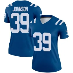 Women's Alex Johnson Indianapolis Colts No.39 Legend Jersey - Royal