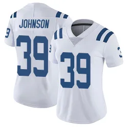 Women's Alex Johnson Indianapolis Colts No.39 Limited Vapor Untouchable Jersey - White