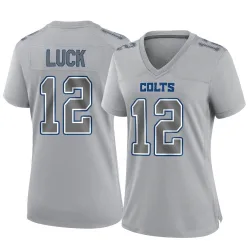 Women's Andrew Luck Indianapolis Colts No.12 Game Atmosphere Fashion Jersey - Gray