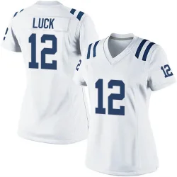 Women's Andrew Luck Indianapolis Colts No.12 Game Jersey - White
