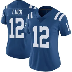 Women's Andrew Luck Indianapolis Colts No.12 Limited Color Rush Vapor Untouchable Jersey - Royal