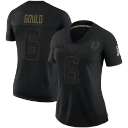 Women's Anthony Gould Indianapolis Colts No.6 Limited 2020 Salute To Service Jersey - Black