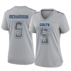 Women's Anthony Richardson Indianapolis Colts No.5 Game Atmosphere Fashion Jersey - Gray