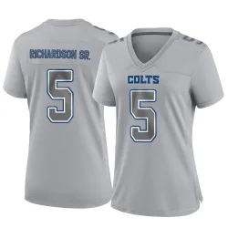 Women's Anthony Richardson Sr. Indianapolis Colts No.5 Game Atmosphere Fashion Jersey - Gray
