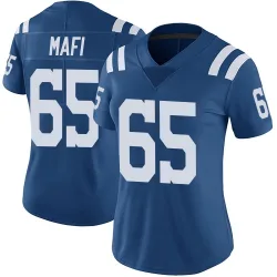 Women's Atonio Mafi Indianapolis Colts No.65 Limited Color Rush Vapor Untouchable Jersey - Royal