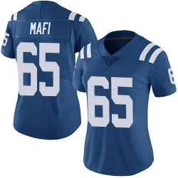 Women's Atonio Mafi Indianapolis Colts No.65 Limited Team Color Vapor Untouchable Jersey - Royal