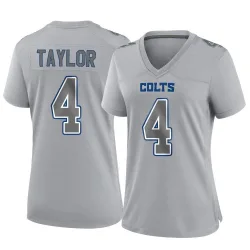 Women's Blayne Taylor Indianapolis Colts No.4 Game Atmosphere Fashion Jersey - Gray