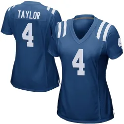 Women's Blayne Taylor Indianapolis Colts No.4 Game Team Color Jersey - Royal Blue