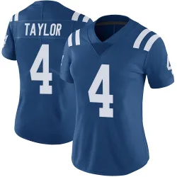 Women's Blayne Taylor Indianapolis Colts No.4 Limited Color Rush Vapor Untouchable Jersey - Royal