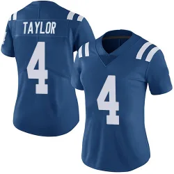 Women's Blayne Taylor Indianapolis Colts No.4 Limited Team Color Vapor Untouchable Jersey - Royal