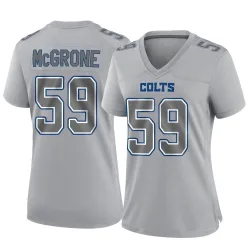 Women's Cameron McGrone Indianapolis Colts No.59 Game Atmosphere Fashion Jersey - Gray