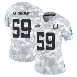 Women's Cameron McGrone Indianapolis Colts No.59 Limited 2024 Salute to Service Jersey - Arctic Camo