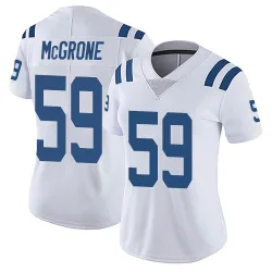 Women's Cameron McGrone Indianapolis Colts No.59 Limited Vapor Untouchable Jersey - White
