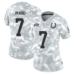 Women's Charvarius Ward Indianapolis Colts No.7 Limited 2024 Salute to Service Jersey - Arctic Camo
