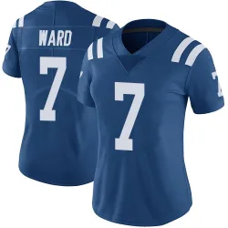 Women's Charvarius Ward Indianapolis Colts No.7 Limited Color Rush Vapor Untouchable Jersey - Royal