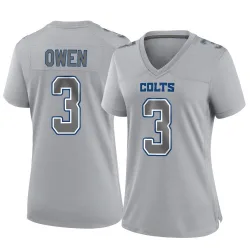 Women's Coleman Owen Indianapolis Colts No.3 Game Atmosphere Fashion Jersey - Gray