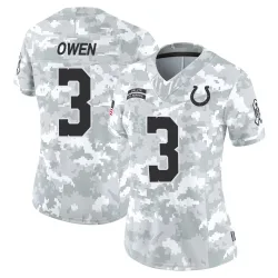 Women's Coleman Owen Indianapolis Colts No.3 Limited 2024 Salute to Service Jersey - Arctic Camo
