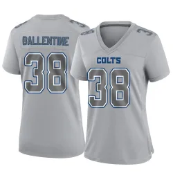 Women's Corey Ballentine Indianapolis Colts No.38 Game Atmosphere Fashion Jersey - Gray