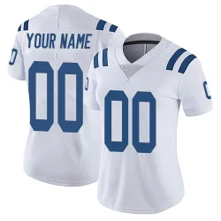 Women's Custom Indianapolis Colts No.00 Limited Vapor Untouchable Jersey - White
