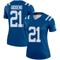Women's DJ Giddens Indianapolis Colts No.21 Legend Jersey - Royal