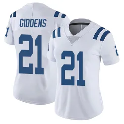 Women's DJ Giddens Indianapolis Colts No.21 Limited Vapor Untouchable Jersey - White