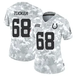 Women's Dalton Tucker Indianapolis Colts No.68 Limited 2024 Salute to Service Jersey - Arctic Camo