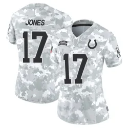 Women's Daniel Jones Indianapolis Colts No.17 Limited 2024 Salute to Service Jersey - Arctic Camo