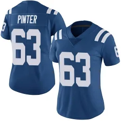 Women's Danny Pinter Indianapolis Colts No.63 Limited Team Color Vapor Untouchable Jersey - Royal