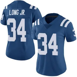 Women's David Long Jr. Indianapolis Colts No.34 Limited Team Color Vapor Untouchable Jersey - Royal