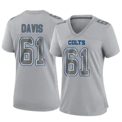 Women's Devonta Davis Indianapolis Colts No.61 Game Atmosphere Fashion Jersey - Gray