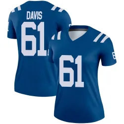 Women's Devonta Davis Indianapolis Colts No.61 Legend Jersey - Royal