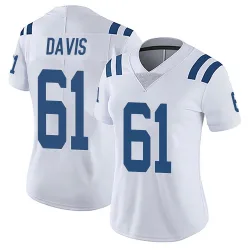 Women's Devonta Davis Indianapolis Colts No.61 Limited Vapor Untouchable Jersey - White