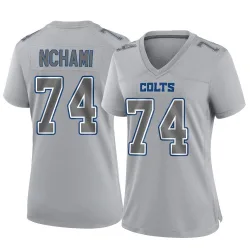 Women's Durell Nchami Indianapolis Colts No.74 Game Atmosphere Fashion Jersey - Gray