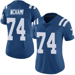 Women's Durell Nchami Indianapolis Colts No.74 Limited Team Color Vapor Untouchable Jersey - Royal