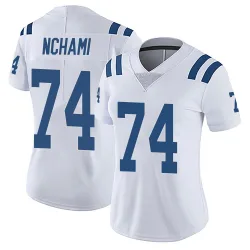 Women's Durell Nchami Indianapolis Colts No.74 Limited Vapor Untouchable Jersey - White
