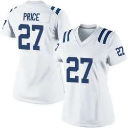 Women's D'vonte Price Indianapolis Colts No.27 Game Jersey - White