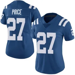 Women's D'vonte Price Indianapolis Colts No.27 Limited Team Color Vapor Untouchable Jersey - Royal