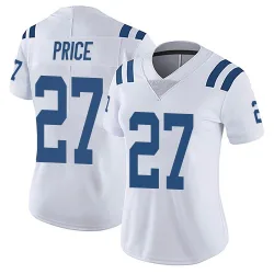 Women's D'vonte Price Indianapolis Colts No.27 Limited Vapor Untouchable Jersey - White