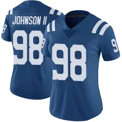 Women's Eric Johnson II Indianapolis Colts No.98 Limited Color Rush Vapor Untouchable Jersey - Royal
