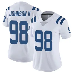 Women's Eric Johnson II Indianapolis Colts No.98 Limited Vapor Untouchable Jersey - White