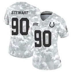 Women's Grover Stewart Indianapolis Colts No.90 Limited 2024 Salute to Service Jersey - Arctic Camo