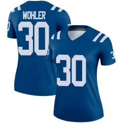 Women's Hunter Wohler Indianapolis Colts No.30 Legend Jersey - Royal