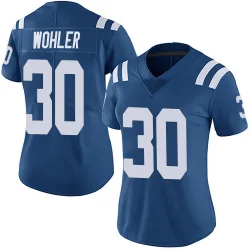 Women's Hunter Wohler Indianapolis Colts No.30 Limited Team Color Vapor Untouchable Jersey - Royal