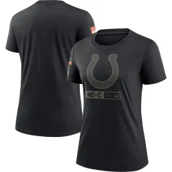 Women's Indianapolis Colts No. 2020 Salute To Service Performance T-Shirt - Black