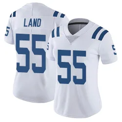 Women's Isaiah Land Indianapolis Colts No.55 Limited Vapor Untouchable Jersey - White