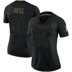 Women's Jack Doyle Indianapolis Colts No.84 Limited 2020 Salute To Service Jersey - Black