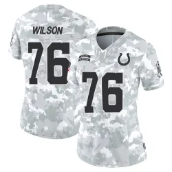 Women's Jack Wilson Indianapolis Colts No.76 Limited 2024 Salute to Service Jersey - Arctic Camo